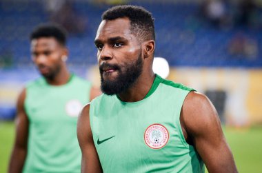 DNIPRO, UKRAINE - September 10, 2019: Bryan Idowu during the friendly match between national team Ukraine against Nigeria national team, Ukraine