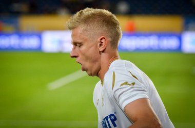 DNIPRO, UKRAINE - September 10, 2019: Oleksandr Zinchenko player during the friendly match between national team Ukraine against Nigeria national team, Ukraine