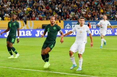DNIPRO, UKRAINE - September 10, 2019: William Troost-Ekong player during the friendly match between national team Ukraine against Nigeria national team, Ukraine