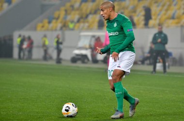 LVIV, UKRAINE - November 07, 2019:  Wahbi Khazri player during the UEFA Europa League match between Alexandria (Ukraine) vs AS Saint Etienne (France), Ukraine