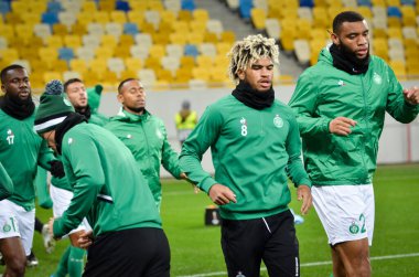 LVIV, UKRAINE - November 07, 2019:  Mahdi Camara player during the UEFA Europa League match between Alexandria (Ukraine) vs AS Saint Etienne (France), Ukraine
