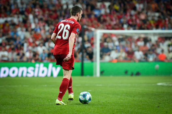 Istanbul Turkey August 2019 Andrew Robertson Player Uefa Super Cup — Stock fotografie