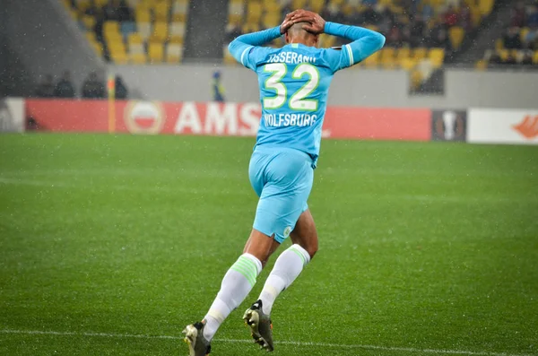 Lviv Ucraina Novembre 2019 Marcel Tisserand Durante Partita Uefa Europa — Foto Stock