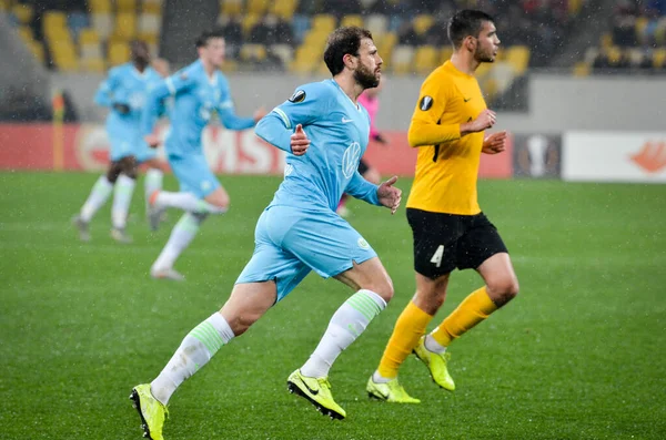 Lviv Ucrania Noviembre 2019 Jugador Admir Mehmedi Durante Partido Uefa —  Fotos de Stock