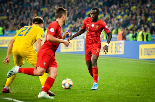 Kyiv Ukraine Outubro 2019 Jogador Bruma Durante Jogo Qualificação Uefa — Fotografia de Stock