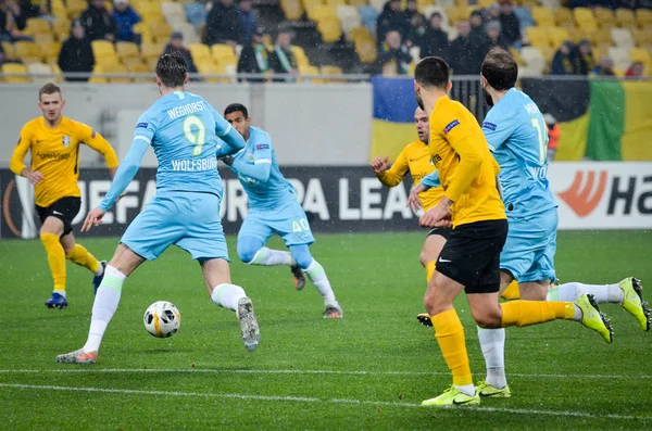 Lviv Ukraine Novembro 2019 Jogador Wout Weghorst Durante Jogo Uefa — Fotografia de Stock