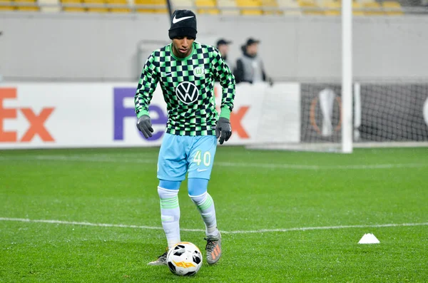 Lviv Ucrania Noviembre 2019 Joao Victor Jugador Fútbol Entrenan Durante — Foto de Stock