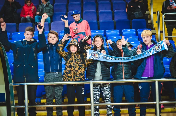 Kharkiv Ucraina Settembre 2019 Tifosi Del Manchester City Football Nello — Foto Stock