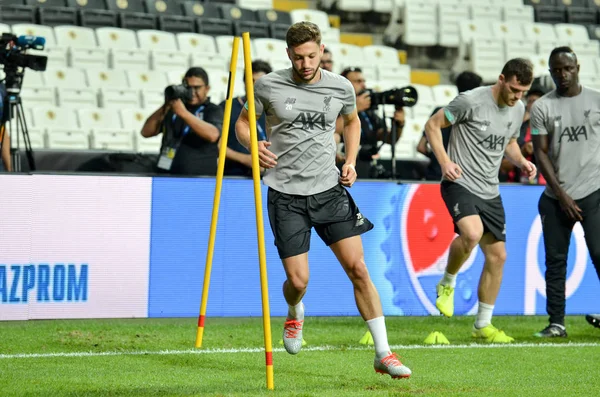 Estambul Turquía Agosto 2019 Adam Lallana Antes Del Partido Final —  Fotos de Stock