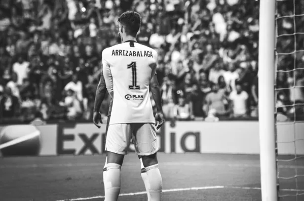 Istambul Turquia Agosto 2019 Jogador Kepa Arrizabalaga Durante Partida Das — Fotografia de Stock