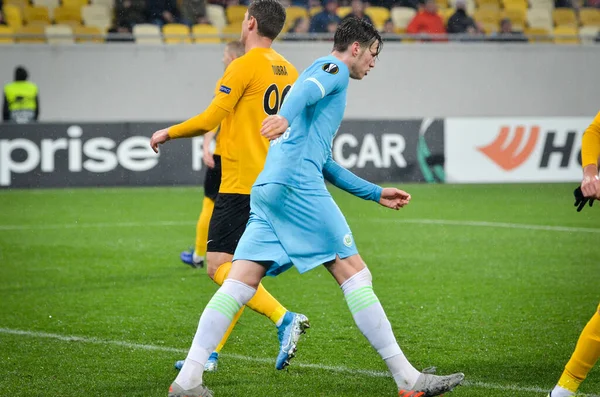 Lviv Ucraina Novembre 2019 Giocatore Calcio Durante Partita Uefa Europa — Foto Stock