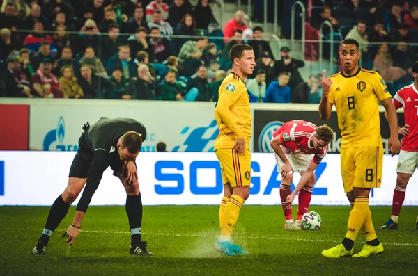 Saint Petersburg Russia November 2019 Eden Hazard Player Uefa Euro — Stok Foto