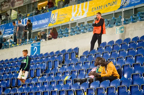 Dnipro Ukraine September 2019 Nigeria Supporter Spectators Friendly Match National — Stok fotoğraf