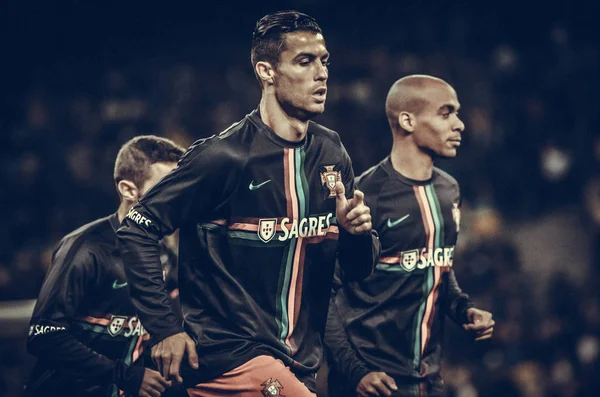 Kijev Ukrajna 2019 Október Cristiano Ronaldo Tréning Uefa Euro 2020 — Stock Fotó