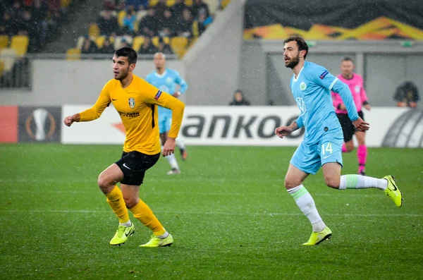 Lviv Ukraina November 2019 Admir Mehmedi Spelare Uefa Europa League — Stockfoto