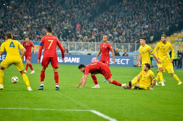 Kiev Ukraina Oktober 2019 Goncalo Guedes Uefa Euro 2020 Kvalificeringsmatch — Stockfoto