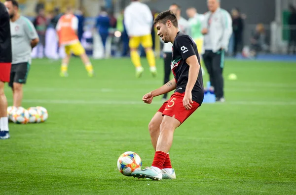 Kyiv Ucrania Octubre 2019 Raphael Guerreiro Jugador Durante Partido Clasificatorio —  Fotos de Stock