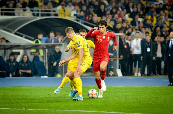 Kyiv Ukraine Outubro 2019 João Félix Durante Partida Qualificação Uefa — Fotografia de Stock