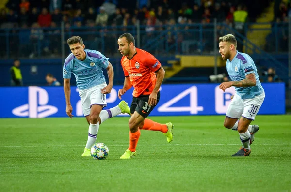 Kharkiv Ukraine September 2019 Nicolas Otamendi Dan Rodri Selama Pertandingan — Stok Foto