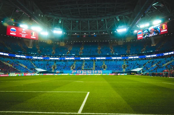 Saint Petersburg Russia November 2019 General View Gazprom Arena Stadium — стокове фото