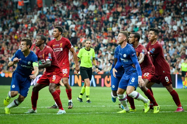 Istanbul Turkije Augustus 2019 Voetbalspeler Tijdens Uefa Super Cup Finale — Stockfoto