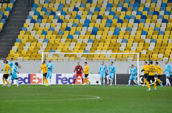 Lviv Ukraine Novembro 2019 Jogador Futebol Durante Jogo Uefa Europa — Fotografia de Stock