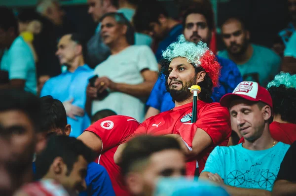 Istanbul Turkey August 2019 Liverpool Football Fans Spectators Uefa Super — Stockfoto