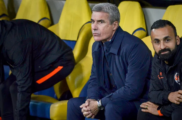 Kharkiv Ukraine September 2019 Coach Luis Castro Uefa Champions League — Stockfoto