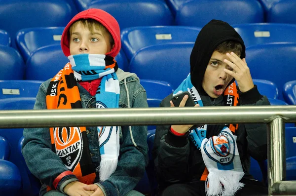 Kharkiv Ukraine September 2019 Football Fans Stadium Support Team Uefa — Stock fotografie