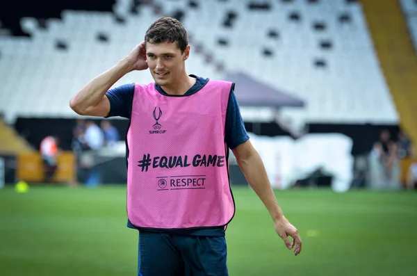 Estambul Turquía Agosto 2019 Andreas Christensen Sesión Entrenamiento Antes Del — Foto de Stock