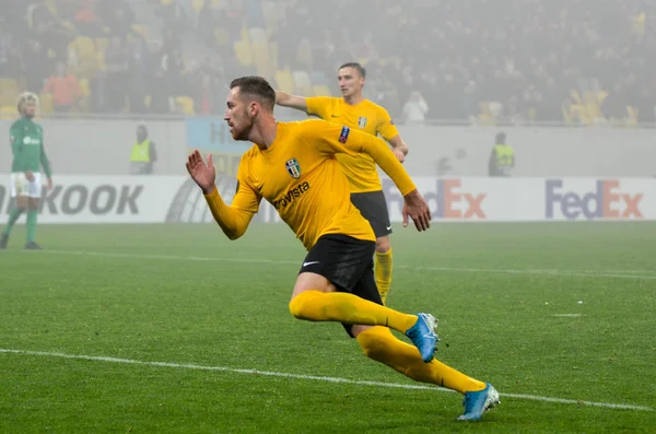 Lviv Ukraine November 2019 Football Player Uefa Europa League Match — Stock fotografie