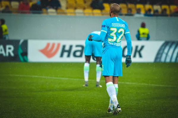 Lviv Ucraina Novembre 2019 Marcel Tisserand Durante Partita Uefa Europa — Foto Stock