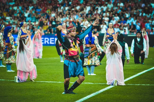 Istanbul Turkey August 2019 Officially Opened Colorful Ceremony Uefa Super — стокове фото