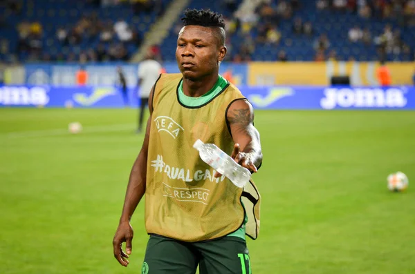 Dnipro Ukraine September 2019 Pemain Samuel Kalu Selama Pertandingan Persahabatan — Stok Foto