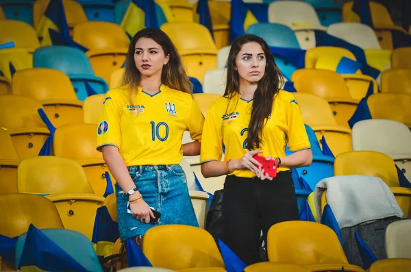 Kyiv Ukraine October 2019 Ukrainian Girls Uniform National Team Ukraine — Stock Fotó