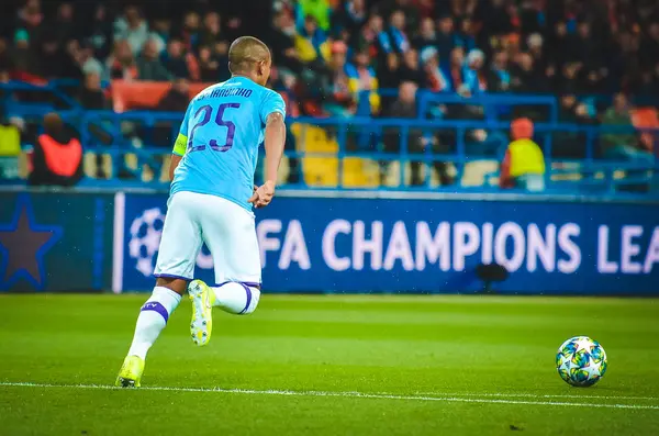 Kharkiv Ukraine September 2019 Fernandinho Player Uefa Champions League Match — Stok fotoğraf