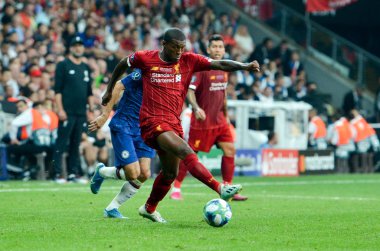 Istanbul, Turkey - August 14, 2019: Georginio Wijnaldum player during the UEFA Super Cup Finals match between Liverpool and Chelsea at Vodafone Park in Vodafone Arena, Turkey