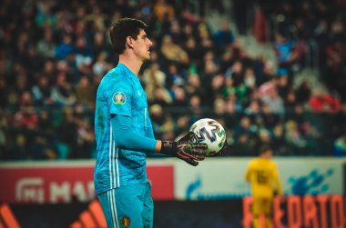 SAINT-PETERSBURG, RUSSIA - November 16, 2019: Football player during UEFA EURO 2020 qualifying match between national team Russia against Belgium national team, Russia