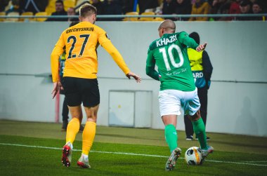 LVIV, UKRAINE - November 07, 2019:  Wahbi Khazri player during the UEFA Europa League match between Alexandria (Ukraine) vs AS Saint Etienne (France), Ukraine