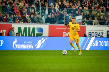 SAINT-PETERSBURG, RUSSIA - November 16, 2019: Timothy Castagne player during UEFA EURO 2020 qualifying match between national team Russia against Belgium national team, Russia