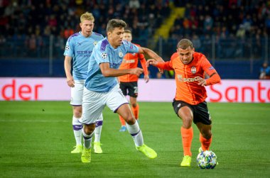 KHARKIV, UKRAINE - September 18, 2019: Rodri player during the UEFA Champions League match between Shakhtar Donetsk vs Manchester City (England), Ukraine
