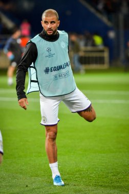 KHARKIV, UKRAINE - September 18, 2019: Kyle Walker player during the UEFA Champions League match between Shakhtar Donetsk vs Manchester City (England), Ukraine