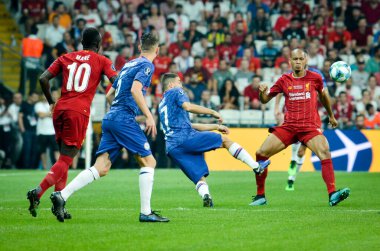 Istanbul, Turkey - August 14, 2019: Mateo Kovacic during the UEFA Super Cup Finals match between Liverpool and Chelsea at Vodafone Park in Vodafone Arena, Turkey