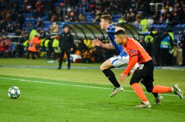 KHARKIV, UKRAINE - December 11, 2019: Robin Gosens player during the UEFA Champions League match between Shakhtar vs Atalanta Bergamasca Calcio BC (Italy), Ukraine
