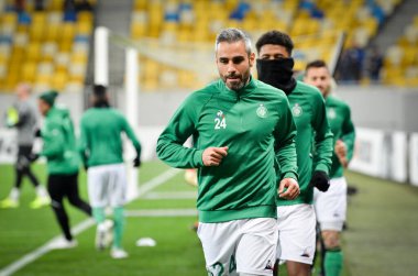 LVIV, UKRAINE - November 07, 2019: Loic Perrin player during the UEFA Europa League match between Alexandria (Ukraine) vs AS Saint Etienne (France), Ukraine