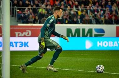 SAINT-PETERSBURG, RUSSIA - November 16, 2019: Guilherme player during UEFA EURO 2020 qualifying match between national team Russia against Belgium national team, Russia