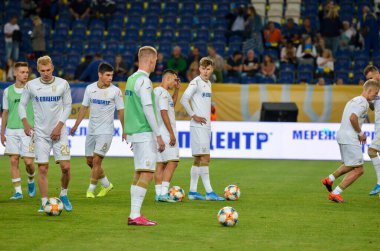 DNIPRO, UKRAINE - September 10, 2019: Ukraine national team training session during the friendly match between national team Ukraine against Nigeria, Ukraine