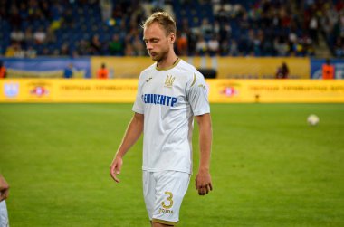 DNIPRO, UKRAINE - September 10, 2019: Eduard Sobol player during the friendly match between national team Ukraine against Nigeria national team, Ukraine