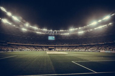 KYIV, UKRAINE - October 14, 2019: General view of the stadium and the view inside the bowl of the stadium during the UEFA EURO 2020 qualifying match between Ukraine against Portugal, Ukraine