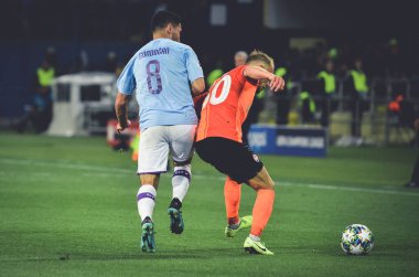 KHARKIV, UKRAINE - September 18, 2019: Ilkay Gundogan during the UEFA Champions League match between Shakhtar Donetsk vs Manchester City (England), Ukraine
